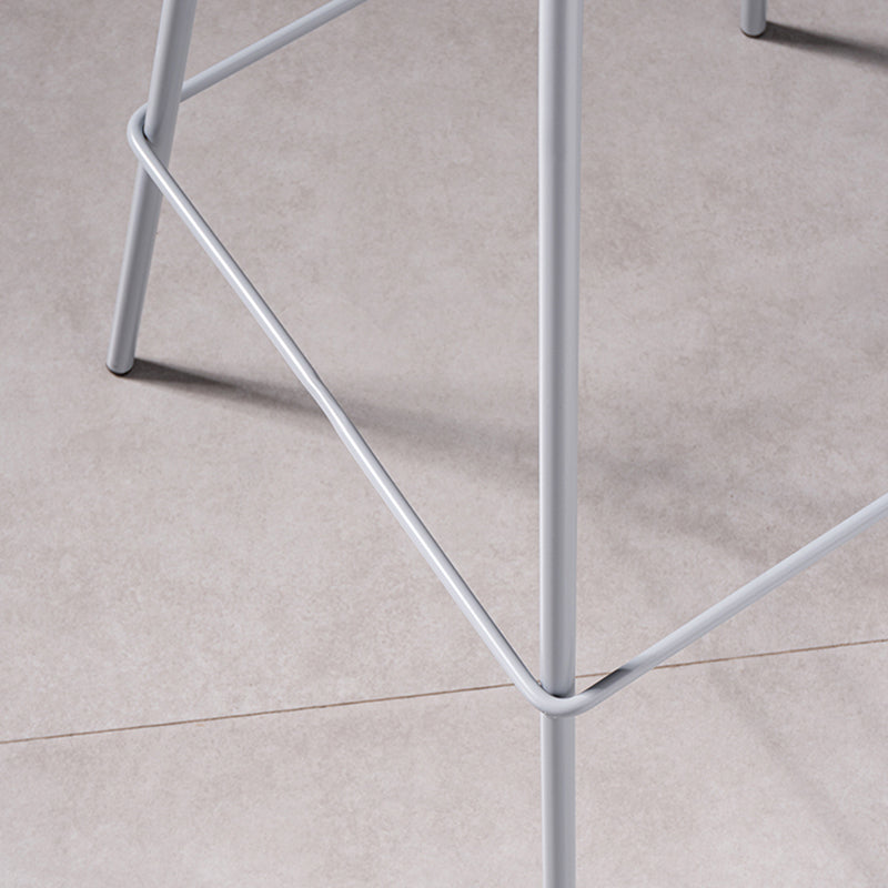 Contemporary Style Bar Stool Plastic Counter Bar Stool with Metal Legs Clearhalo 'Bar Furniture' 'Bar Stools' 'bar_stools' 'furn' 'furn_bar_stools' 'Furniture' 'furniture_bar_stools' 'Kitchen & Dining Furniture' 5032064