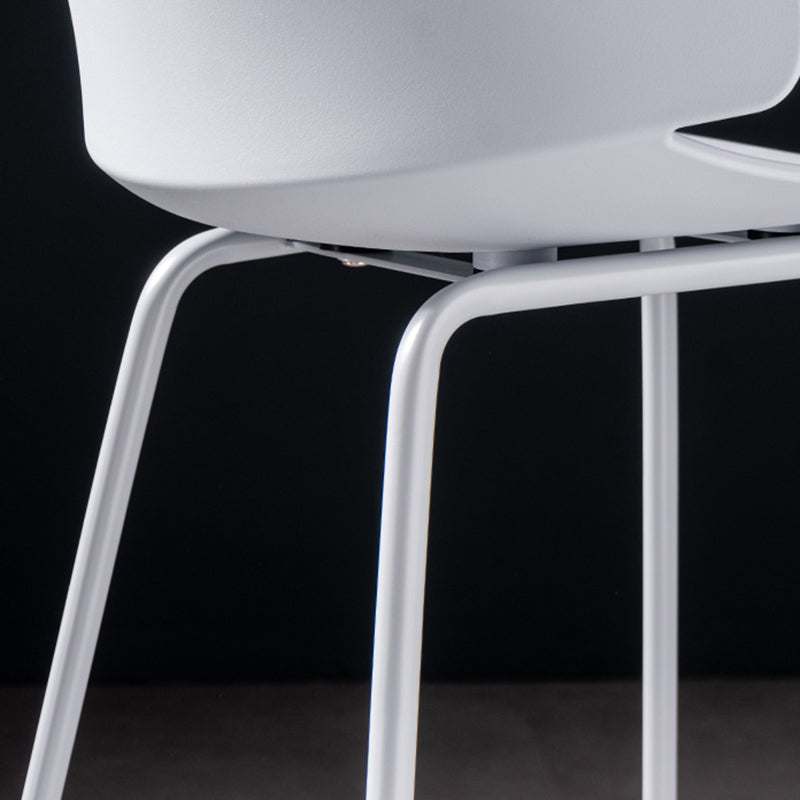 Contemporary Style Bar Stool Plastic Counter Bar Stool with Metal Legs Clearhalo 'Bar Furniture' 'Bar Stools' 'bar_stools' 'furn' 'furn_bar_stools' 'Furniture' 'furniture_bar_stools' 'Kitchen & Dining Furniture' 5032065