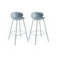 Contemporary Style Bar Stool Plastic Counter Bar Stool with Metal Legs Clearhalo 'Bar Furniture' 'Bar Stools' 'bar_stools' 'furn' 'furn_bar_stools' 'Furniture' 'furniture_bar_stools' 'Kitchen & Dining Furniture' 5032075