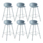 Contemporary Style Bar Stool Plastic Counter Bar Stool with Metal Legs Clearhalo 'Bar Furniture' 'Bar Stools' 'bar_stools' 'furn' 'furn_bar_stools' 'Furniture' 'furniture_bar_stools' 'Kitchen & Dining Furniture' 5032077