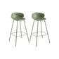 Contemporary Style Bar Stool Plastic Counter Bar Stool with Metal Legs Clearhalo 'Bar Furniture' 'Bar Stools' 'bar_stools' 'furn' 'furn_bar_stools' 'Furniture' 'furniture_bar_stools' 'Kitchen & Dining Furniture' 5032079