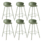 Contemporary Style Bar Stool Plastic Counter Bar Stool with Metal Legs Clearhalo 'Bar Furniture' 'Bar Stools' 'bar_stools' 'furn' 'furn_bar_stools' 'Furniture' 'furniture_bar_stools' 'Kitchen & Dining Furniture' 5032081