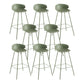 Contemporary Style Bar Stool Plastic Counter Bar Stool with Metal Legs Clearhalo 'Bar Furniture' 'Bar Stools' 'bar_stools' 'furn' 'furn_bar_stools' 'Furniture' 'furniture_bar_stools' 'Kitchen & Dining Furniture' 5032082