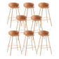Contemporary Style Bar Stool Plastic Counter Bar Stool with Metal Legs Clearhalo 'Bar Furniture' 'Bar Stools' 'bar_stools' 'furn' 'furn_bar_stools' 'Furniture' 'furniture_bar_stools' 'Kitchen & Dining Furniture' 5032086