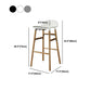 Modern Style Bar-stool Wooden Counter Bar Stool for Restaurant Clearhalo 'Bar Furniture' 'Bar Stools' 'bar_stools' 'furn' 'furn_bar_stools' 'Furniture' 'furniture_bar_stools' 'Kitchen & Dining Furniture' 5032114