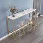 Nordic Armless Backrest Counter Stool Iron Dining Room Bar Stool with Cushion and Pedal Clearhalo 'Bar Furniture' 'Bar Stools' 'bar_stools' 'furn' 'furn_bar_stools' 'Furniture' 'furniture_bar_stools' 'Kitchen & Dining Furniture' 5032119