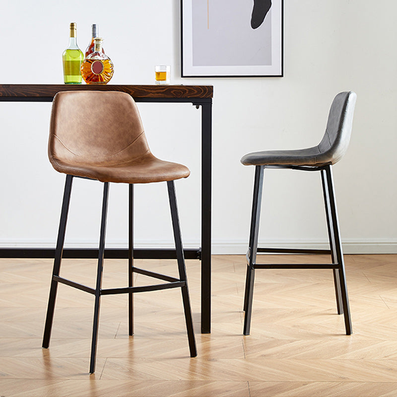 Nordic Style Round Bar-stool Metal Counter Bar Stool for Restaurant Clearhalo 'Bar Furniture' 'Bar Stools' 'bar_stools' 'furn' 'furn_bar_stools' 'Furniture' 'furniture_bar_stools' 'Kitchen & Dining Furniture' 5032166