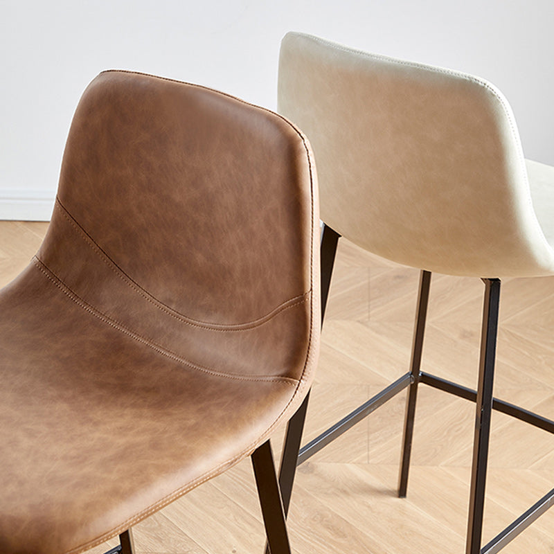 Nordic Style Round Bar-stool Metal Counter Bar Stool for Restaurant Clearhalo 'Bar Furniture' 'Bar Stools' 'bar_stools' 'furn' 'furn_bar_stools' 'Furniture' 'furniture_bar_stools' 'Kitchen & Dining Furniture' 5032175