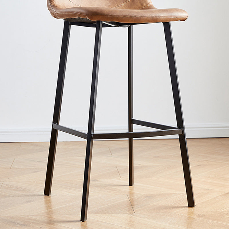 Nordic Style Round Bar-stool Metal Counter Bar Stool for Restaurant Clearhalo 'Bar Furniture' 'Bar Stools' 'bar_stools' 'furn' 'furn_bar_stools' 'Furniture' 'furniture_bar_stools' 'Kitchen & Dining Furniture' 5032177