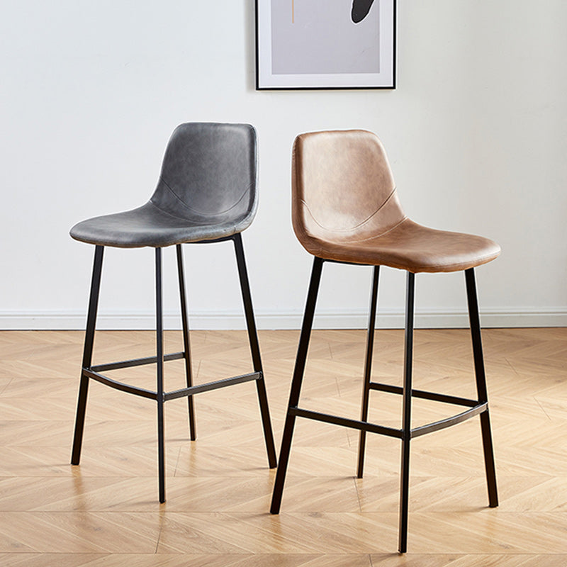 Nordic Style Round Bar-stool Metal Counter Bar Stool for Restaurant Clearhalo 'Bar Furniture' 'Bar Stools' 'bar_stools' 'furn' 'furn_bar_stools' 'Furniture' 'furniture_bar_stools' 'Kitchen & Dining Furniture' 5032178