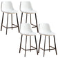 Nordic Style Round Bar-stool Metal Counter Bar Stool for Restaurant White 4 Piece Set Counter Stool(26"H) Clearhalo 'Bar Furniture' 'Bar Stools' 'bar_stools' 'furn' 'furn_bar_stools' 'Furniture' 'furniture_bar_stools' 'Kitchen & Dining Furniture' 5032179