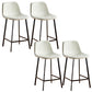 Nordic Style Round Bar-stool Metal Counter Bar Stool for Restaurant Off-White 4 Piece Set Counter Stool(26"H) Clearhalo 'Bar Furniture' 'Bar Stools' 'bar_stools' 'furn' 'furn_bar_stools' 'Furniture' 'furniture_bar_stools' 'Kitchen & Dining Furniture' 5032192