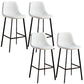 Nordic Style Round Bar-stool Metal Counter Bar Stool for Restaurant White 4 Piece Set Bar Stool(30"H) Clearhalo 'Bar Furniture' 'Bar Stools' 'bar_stools' 'furn' 'furn_bar_stools' 'Furniture' 'furniture_bar_stools' 'Kitchen & Dining Furniture' 5032204
