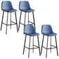 Nordic Style Round Bar-stool Metal Counter Bar Stool for Restaurant Blue 4 Piece Set Bar Stool(30"H) Clearhalo 'Bar Furniture' 'Bar Stools' 'bar_stools' 'furn' 'furn_bar_stools' 'Furniture' 'furniture_bar_stools' 'Kitchen & Dining Furniture' 5032212