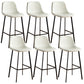 Nordic Style Round Bar-stool Metal Counter Bar Stool for Restaurant Off-White 6 Piece Set Bar Stool(30"H) Clearhalo 'Bar Furniture' 'Bar Stools' 'bar_stools' 'furn' 'furn_bar_stools' 'Furniture' 'furniture_bar_stools' 'Kitchen & Dining Furniture' 5032217