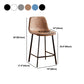 Nordic Style Round Bar-stool Metal Counter Bar Stool for Restaurant Clearhalo 'Bar Furniture' 'Bar Stools' 'bar_stools' 'furn' 'furn_bar_stools' 'Furniture' 'furniture_bar_stools' 'Kitchen & Dining Furniture' 5032219