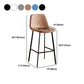 Nordic Style Round Bar-stool Metal Counter Bar Stool for Restaurant Clearhalo 'Bar Furniture' 'Bar Stools' 'bar_stools' 'furn' 'furn_bar_stools' 'Furniture' 'furniture_bar_stools' 'Kitchen & Dining Furniture' 5032220