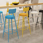 Industrial Dessert Shop Low Back Stool Matte Finish Upholstered Bar Stools Clearhalo 'Bar Furniture' 'Bar Stools' 'bar_stools' 'furn' 'furn_bar_stools' 'Furniture' 'furniture_bar_stools' 'Kitchen & Dining Furniture' 5032242