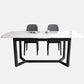 Modern 1/3/4 Pieces Scalable Dinette Set with Sintered Stone Ash Wood Dining Table Set 3 Pieces: Table, 2 Chairs Clearhalo 'Dining Room Sets' 'Dining Tables & Seating' 'dining_room_set' 'furn' 'furn_dining_room_set' 'Furniture' 'furniture_dining_room_set' 'Kitchen & Dining Furniture' 5032335