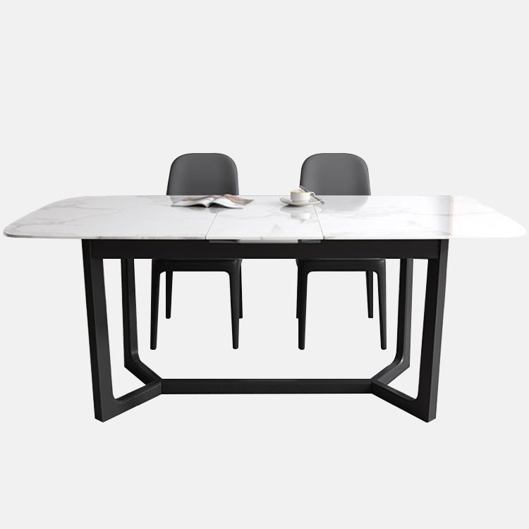 Modern 1/3/4 Pieces Scalable Dinette Set with Sintered Stone Ash Wood Dining Table Set 3 Pieces: Table, 2 Chairs Clearhalo 'Dining Room Sets' 'Dining Tables & Seating' 'dining_room_set' 'furn' 'furn_dining_room_set' 'Furniture' 'furniture_dining_room_set' 'Kitchen & Dining Furniture' 5032335