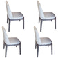 Modern 1/3/4 Pieces Scalable Dinette Set with Sintered Stone Ash Wood Dining Table Set 4 White Chairs Clearhalo 'Dining Room Sets' 'Dining Tables & Seating' 'dining_room_set' 'furn' 'furn_dining_room_set' 'Furniture' 'furniture_dining_room_set' 'Kitchen & Dining Furniture' 5032339