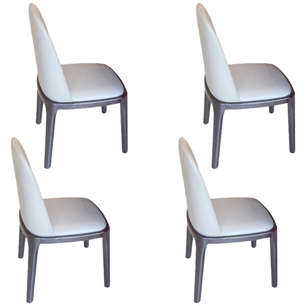 Modern 1/3/4 Pieces Scalable Dinette Set with Sintered Stone Ash Wood Dining Table Set 4 White Chairs Clearhalo 'Dining Room Sets' 'Dining Tables & Seating' 'dining_room_set' 'furn' 'furn_dining_room_set' 'Furniture' 'furniture_dining_room_set' 'Kitchen & Dining Furniture' 5032339