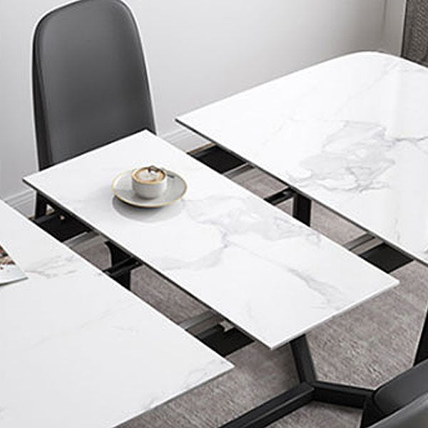 Modern 1/3/4 Pieces Scalable Dinette Set with Sintered Stone Ash Wood Dining Table Set Clearhalo 'Dining Room Sets' 'Dining Tables & Seating' 'dining_room_set' 'furn' 'furn_dining_room_set' 'Furniture' 'furniture_dining_room_set' 'Kitchen & Dining Furniture' 5032340