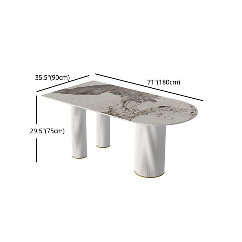 Designer Style 1/4/5 Pieces Dining Set Sintered Stone Dining Table Set Clearhalo 'Dining Room Sets' 'Dining Tables & Seating' 'dining_room_set' 'furn' 'furn_dining_room_set' 'Furniture' 'furniture_dining_room_set' 'Kitchen & Dining Furniture' 5032363