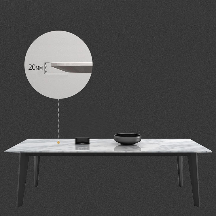 Contemporary 1/2/4/5/6 Pieces Dining Set Marble Dining Room Set for Home Use Clearhalo 'Dining Room Sets' 'Dining Tables & Seating' 'dining_room_set' 'furn' 'furn_dining_room_set' 'Furniture' 'furniture_dining_room_set' 'Kitchen & Dining Furniture' 5032373