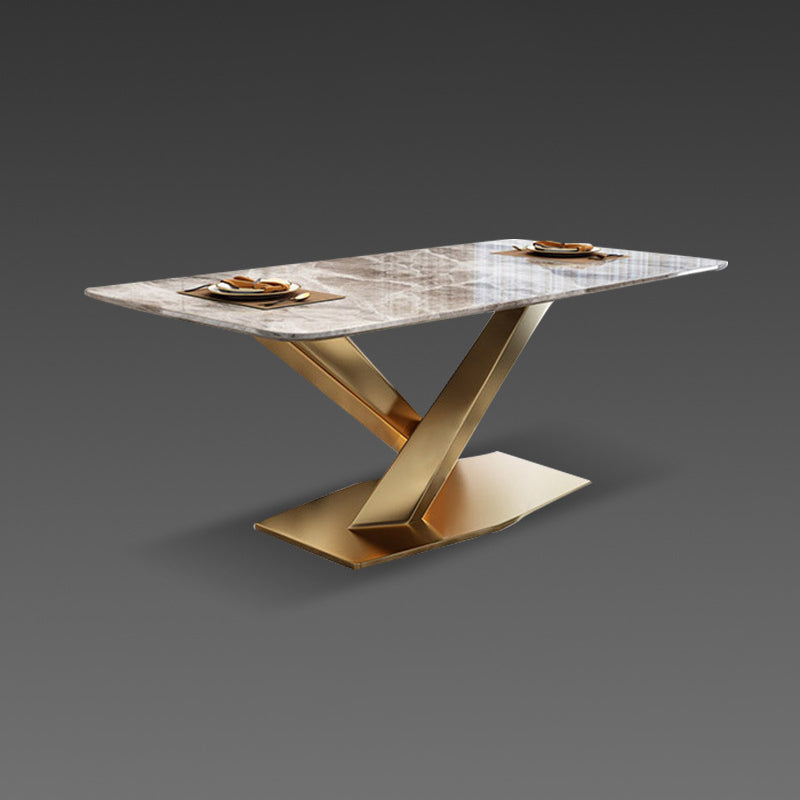 Glam Sintered Stone Dining Set 1/2/5/7 Pieces Dining Set for Dining Areas Clearhalo 'Dining Room Sets' 'Dining Tables & Seating' 'dining_room_set' 'furn' 'furn_dining_room_set' 'Furniture' 'furniture_dining_room_set' 'Kitchen & Dining Furniture' 5032405