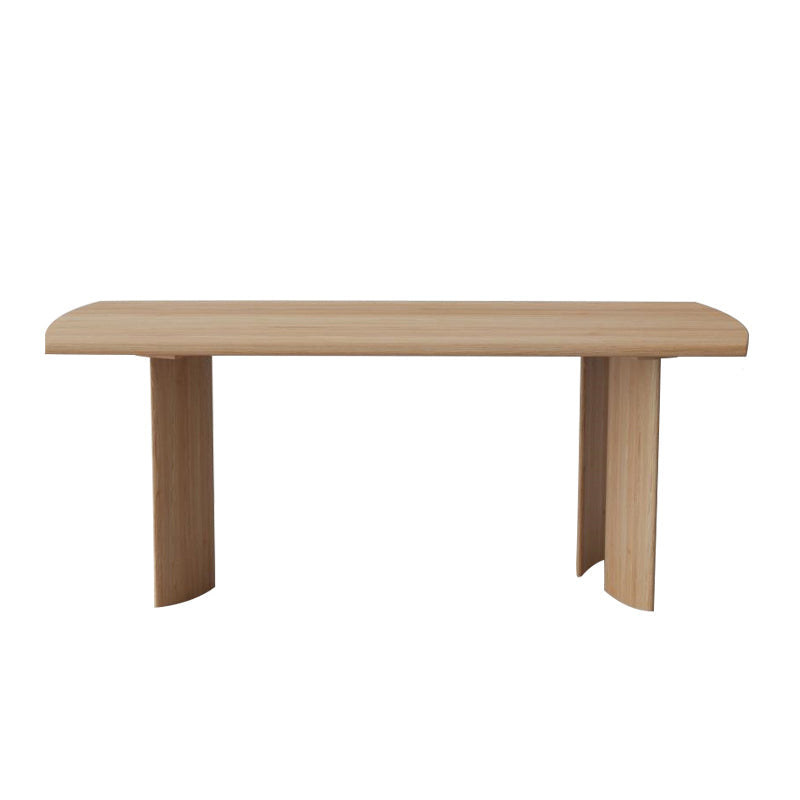 Modern Ash Wood Dinette Set 1/2/4/5 Pieces Rectangle Beige Dining Table Set Wood 78.7"L x 31.5"W Clearhalo 'Dining Room Sets' 'Dining Tables & Seating' 'dining_room_set' 'furn' 'furn_dining_room_set' 'Furniture' 'furniture_dining_room_set' 'Kitchen & Dining Furniture' 5032442