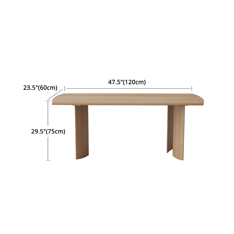 Modern Ash Wood Dinette Set 1/2/4/5 Pieces Rectangle Beige Dining Table Set Clearhalo 'Dining Room Sets' 'Dining Tables & Seating' 'dining_room_set' 'furn' 'furn_dining_room_set' 'Furniture' 'furniture_dining_room_set' 'Kitchen & Dining Furniture' 5032453