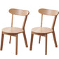 Modern Rubber Wood Dinette Set 1/2/4/5/7 Pieces Round Beige Dining Table Set 2 Light Wood Chairs Clearhalo 'Dining Room Sets' 'Dining Tables & Seating' 'dining_room_set' 'furn' 'furn_dining_room_set' 'Furniture' 'furniture_dining_room_set' 'Kitchen & Dining Furniture' 5032483