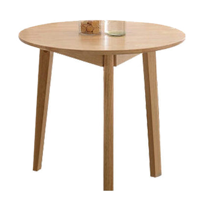 Modern Rubber Wood Dinette Set 1/2/4/5/7 Pieces Round Beige Dining Table Set Clearhalo 'Dining Room Sets' 'Dining Tables & Seating' 'dining_room_set' 'furn' 'furn_dining_room_set' 'Furniture' 'furniture_dining_room_set' 'Kitchen & Dining Furniture' 5032488