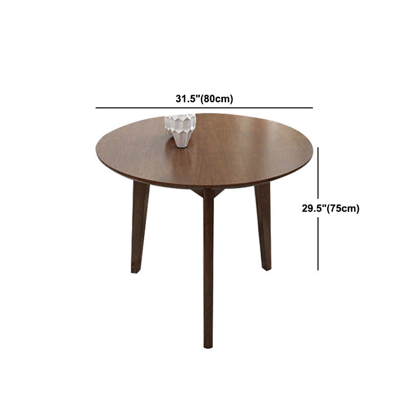 Modern Rubber Wood Dinette Set 1/2/4/5/7 Pieces Round Beige Dining Table Set Clearhalo 'Dining Room Sets' 'Dining Tables & Seating' 'dining_room_set' 'furn' 'furn_dining_room_set' 'Furniture' 'furniture_dining_room_set' 'Kitchen & Dining Furniture' 5032494