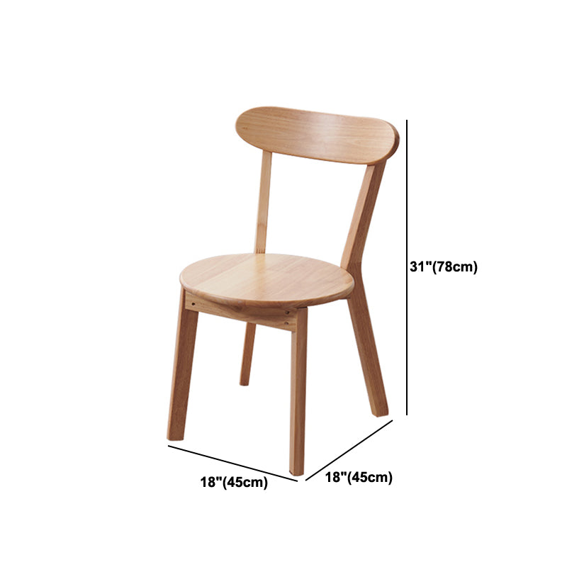 Modern Rubber Wood Dinette Set 1/2/4/5/7 Pieces Round Beige Dining Table Set Clearhalo 'Dining Room Sets' 'Dining Tables & Seating' 'dining_room_set' 'furn' 'furn_dining_room_set' 'Furniture' 'furniture_dining_room_set' 'Kitchen & Dining Furniture' 5032497