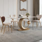 1/2/3/5/7 Pcs Sintered Stone Dining Table Set Dining Table Furniture 5 Pieces: Table, 4 Chairs Clearhalo 'Dining Room Sets' 'Dining Tables & Seating' 'dining_room_set' 'furn' 'furn_dining_room_set' 'Furniture' 'furniture_dining_room_set' 'Kitchen & Dining Furniture' 5032514