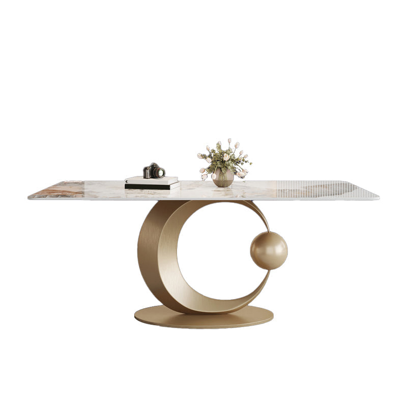 1/2/3/5/7 Pcs Sintered Stone Dining Table Set Dining Table Furniture Clearhalo 'Dining Room Sets' 'Dining Tables & Seating' 'dining_room_set' 'furn' 'furn_dining_room_set' 'Furniture' 'furniture_dining_room_set' 'Kitchen & Dining Furniture' 5032519