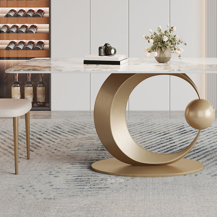 1/2/3/5/7 Pcs Sintered Stone Dining Table Set Dining Table Furniture Clearhalo 'Dining Room Sets' 'Dining Tables & Seating' 'dining_room_set' 'furn' 'furn_dining_room_set' 'Furniture' 'furniture_dining_room_set' 'Kitchen & Dining Furniture' 5032521