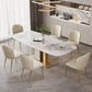 Luxury Sintered Stone Top Dining Set Rectangle 1/2/5/7 Pieces Kitchen Table with Chairs 7 Pieces: Table, 6 Chairs Clearhalo 'Dining Room Sets' 'Dining Tables & Seating' 'dining_room_set' 'furn' 'furn_dining_room_set' 'Furniture' 'furniture_dining_room_set' 'Kitchen & Dining Furniture' 5032528