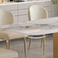 Luxury Sintered Stone Top Dining Set Rectangle 1/2/5/7 Pieces Kitchen Table with Chairs Clearhalo 'Dining Room Sets' 'Dining Tables & Seating' 'dining_room_set' 'furn' 'furn_dining_room_set' 'Furniture' 'furniture_dining_room_set' 'Kitchen & Dining Furniture' 5032534