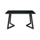Glam Iron Dinette Set 1/2/5 Pieces Rectangle Sintered Stone Top Dining Table Set Clearhalo 'Dining Room Sets' 'Dining Tables & Seating' 'dining_room_set' 'furn' 'furn_dining_room_set' 'Furniture' 'furniture_dining_room_set' 'Kitchen & Dining Furniture' 5032586