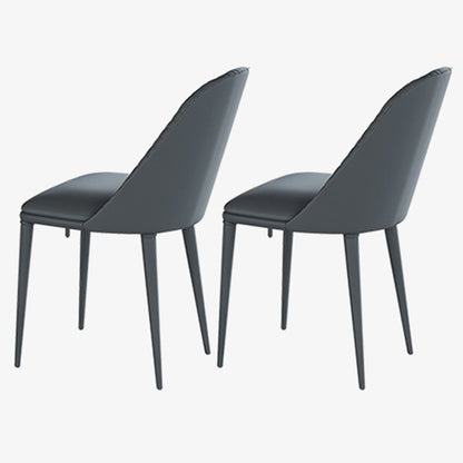 1/2/5/7 Pieces Dining Table Set with Sintered Stone Top Dining Table Furniture 2 Grey Chairs Clearhalo 'Dining Room Sets' 'Dining Tables & Seating' 'dining_room_set' 'furn' 'furn_dining_room_set' 'Furniture' 'furniture_dining_room_set' 'Kitchen & Dining Furniture' 5032598