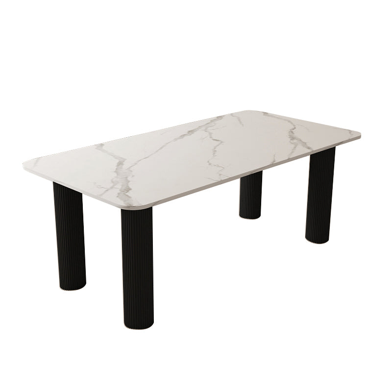 Modern Sintered Stone Dining Table Set 1/4/5/7 Pieces Dining Set Clearhalo 'Dining Room Sets' 'Dining Tables & Seating' 'dining_room_set' 'furn' 'furn_dining_room_set' 'Furniture' 'furniture_dining_room_set' 'Kitchen & Dining Furniture' 5032653