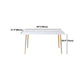 Gold Iron 4 Legs Dining Table Stone Center Top Traditional Luxury Dining Table Clearhalo 'Dining Tables & Seating' 'Dining Tables' 'dining_table' 'furn' 'furn_dining_table' 'Furniture' 'furniture_dining_table' 'Kitchen & Dining Furniture' 'kitchen' 'kitchen_dining_table' 5032699