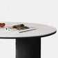 Oval Modern Dining Table Stone Top Metal Double Pedestal Dining Room Table Clearhalo 'Dining Tables & Seating' 'Dining Tables' 'dining_table' 'furn' 'furn_dining_table' 'Furniture' 'furniture_dining_table' 'Kitchen & Dining Furniture' 'kitchen' 'kitchen_dining_table' 5032711