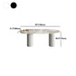 Oval Modern Dining Table Stone Top Metal Double Pedestal Dining Room Table Clearhalo 'Dining Tables & Seating' 'Dining Tables' 'dining_table' 'furn' 'furn_dining_table' 'Furniture' 'furniture_dining_table' 'Kitchen & Dining Furniture' 'kitchen' 'kitchen_dining_table' 5032717