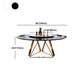 Stone Top Dining Table Traditional Luxury Table with Gold Pedestal Base Clearhalo 'Dining Tables & Seating' 'Dining Tables' 'dining_table' 'furn' 'furn_dining_table' 'Furniture' 'furniture_dining_table' 'Kitchen & Dining Furniture' 'kitchen' 'kitchen_dining_table' 5032753