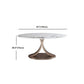 Glam Sintered Stone Dining Table Round Dinner Room Table for Dining Room Clearhalo 'Dining Tables & Seating' 'Dining Tables' 'dining_table' 'furn' 'furn_dining_table' 'Furniture' 'furniture_dining_table' 'Kitchen & Dining Furniture' 'kitchen' 'kitchen_dining_table' 5032767