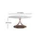 Glam Sintered Stone Dining Table Round Dinner Room Table for Dining Room Clearhalo 'Dining Tables & Seating' 'Dining Tables' 'dining_table' 'furn' 'furn_dining_table' 'Furniture' 'furniture_dining_table' 'Kitchen & Dining Furniture' 'kitchen' 'kitchen_dining_table' 5032769